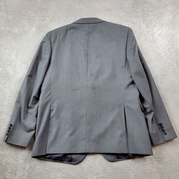 Ermenegildo Zegna Blazer Mens 44R Gray Wool Suit Jacket Casual Saks Fifth Avenue - Picture 2 of 16
